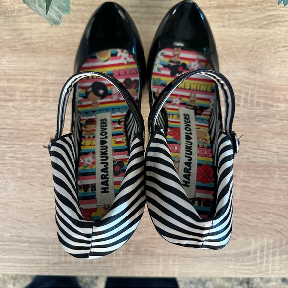 HARAJUKU LOVERS DIAMOND BLACK STILETTO HEELS BY GWEN STEFANI - Picture 5 of 13